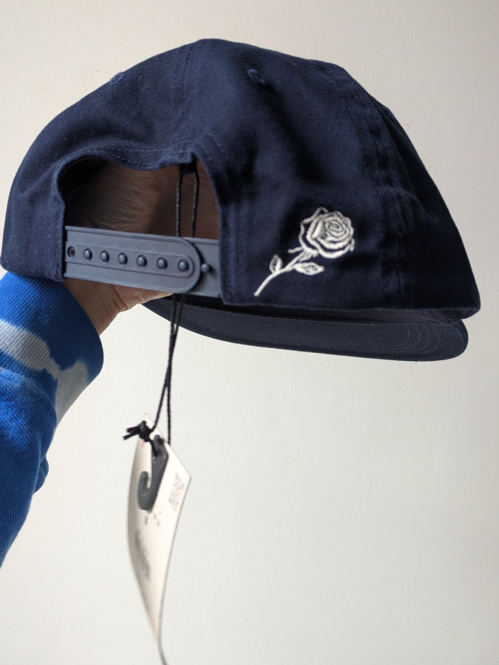 NWT WILLY CHAVARRIA  Zara Navy and White Baseball Cap with Embroidered Labels - Picture 4 of 12